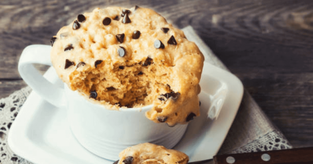 Vanilla Mug Cake with Whey Protein Powder